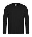 Heren T-shirt Lange Mouw Stedman ST2500 Classic Black Opal